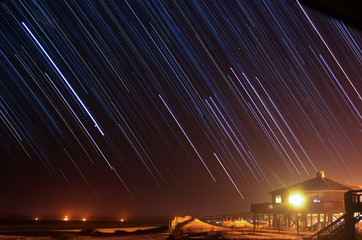 Star Trails over Gulf Shores Alabama