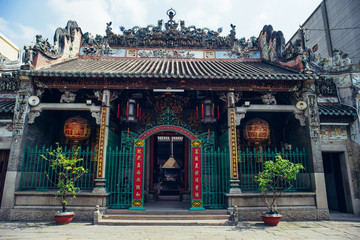 HO CHI MINH CITY, ARIL 03 2016 - Thien Hau Temple, Chinatown Saigon, Vietnam, Asia Pacific 