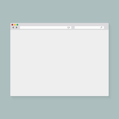 Vector illustration of the browser window