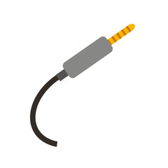 audio plug cable isolated icon vector illustration design