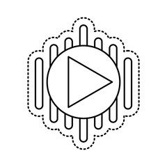 play button isolated icon vector illustration design