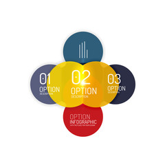 Abstract vector business geometric infographics