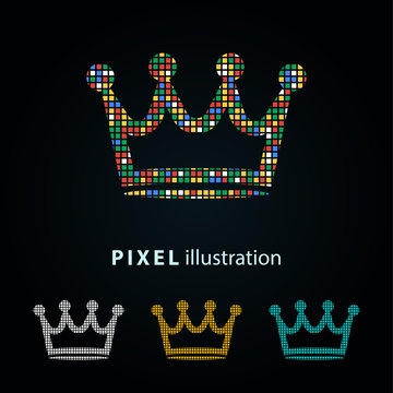 Crown - pixel illustration.