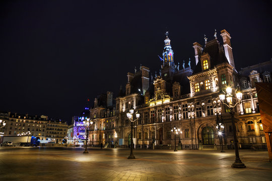 Fototapeta City Hall building (Hotel de Ville) in Paris