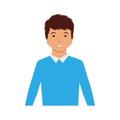 young man avatar character vector illustration design