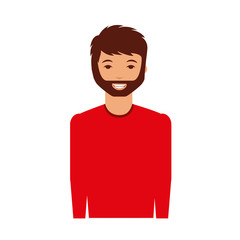 young man avatar character vector illustration design