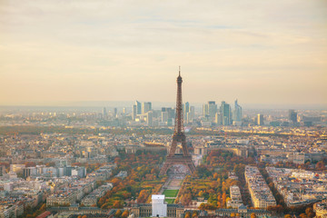 Aerial overview of Paris