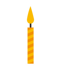 birthday candle isolated icon vector illustration design