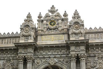 Elements of architecture of the palace of the sultans Dolmabahce