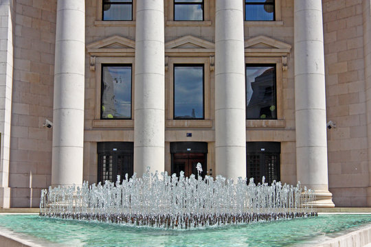 Columns and water