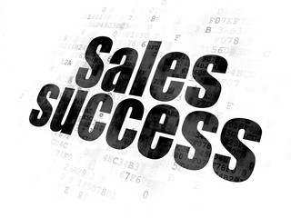 Marketing concept: Sales Success on Digital background