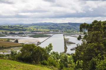 Estuary on the cantabrian coast, Spain