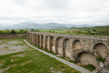 Fototapeta na wymiar Fort Wall - Ainsa - Spain