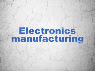 Industry concept: Electronics Manufacturing on wall background