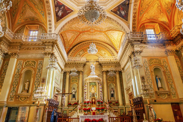 Our Lady of Guanajuato Basilica Altar Mary Statue Guanajuato Mex