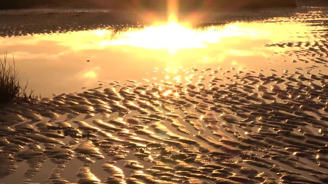 Wattenmeer, &Ouml;kosystem Watt, Nationalpark, Rippelmarken, 4k