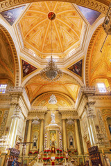 Fototapeta na wymiar Our Lady of Guanajuato Dome Basilica Altar Mary Statue Guanajuat