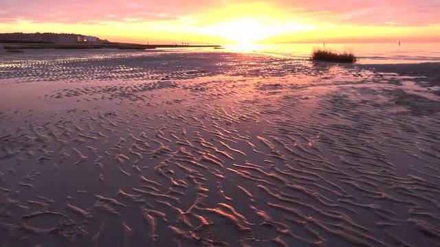 Wattenmeer, &Ouml;kosystem Watt, Nationalpark, Rippelmarken, 4k