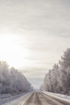 winter russian road