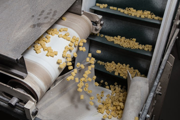 Fabbrica di produzione di pasta corta ditalini