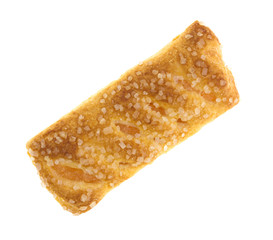 Apple fruit tart on a white background.