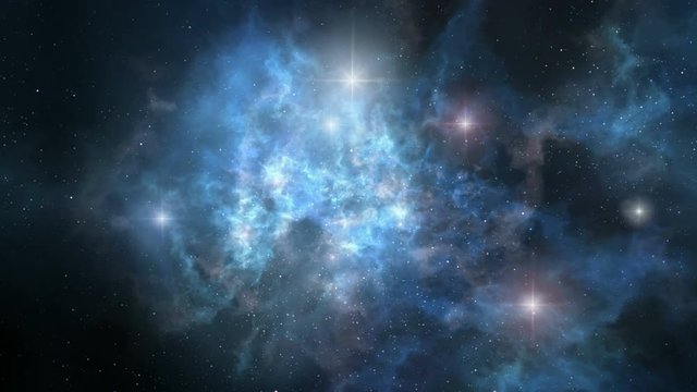 Space nebula rotation loopable
