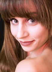 Naklejka premium Portrait of a beautiful woman