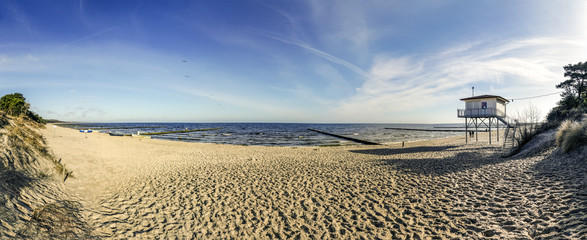 beach at baltic sea in usedom