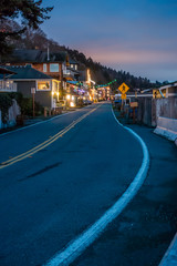 Three Tree Point At Night