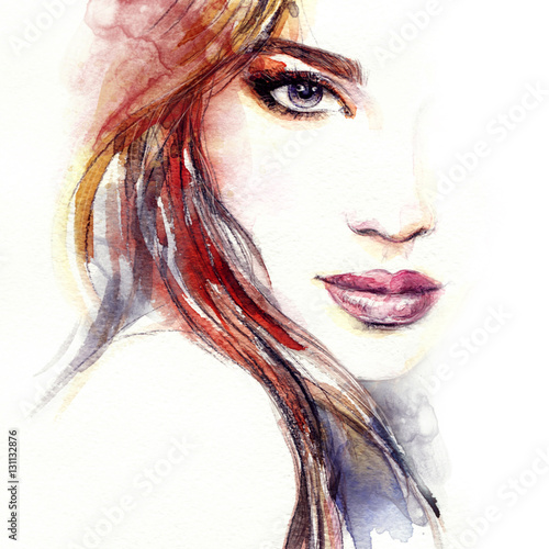 abstract woman face fashion