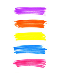 Obraz premium Set of abstract color elements