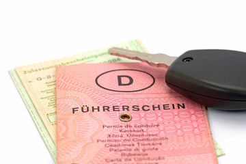Führerschein, Fahrzeugpapiere,  Zulassung