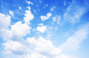 Blue sky background photo