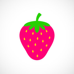 Strawberry berry vector icon