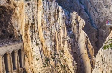 Traveling and trekking in nature couple concept