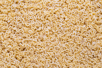 Italian pasta on close up background.