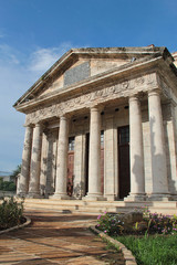 Havana, Cuba: popular El Templete building, pointing the place where the old city started in 1519