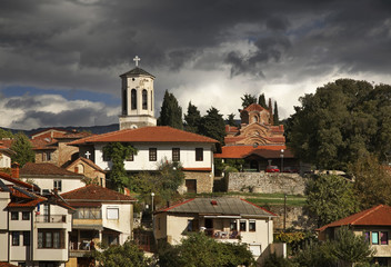 Panoramic view of Ohrid. Macedonia