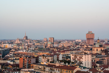 Fototapeta na wymiar Milan skyline