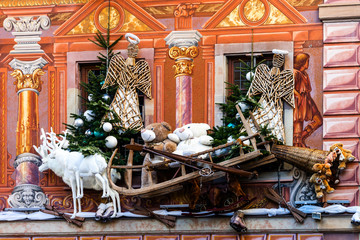Fototapeta premium Outdoor Christmas decoration in Strasbourg, France