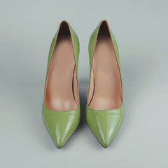 female green shoes