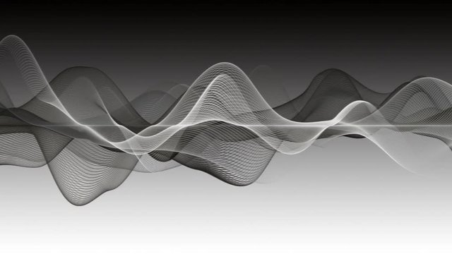 Magical video animation with wave object in slow motion, 4096x2304 loop 4K