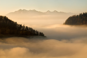 Tatras in fog