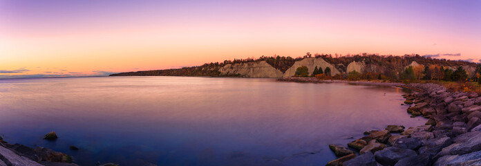 View of Scarborough Park at the end of fall season