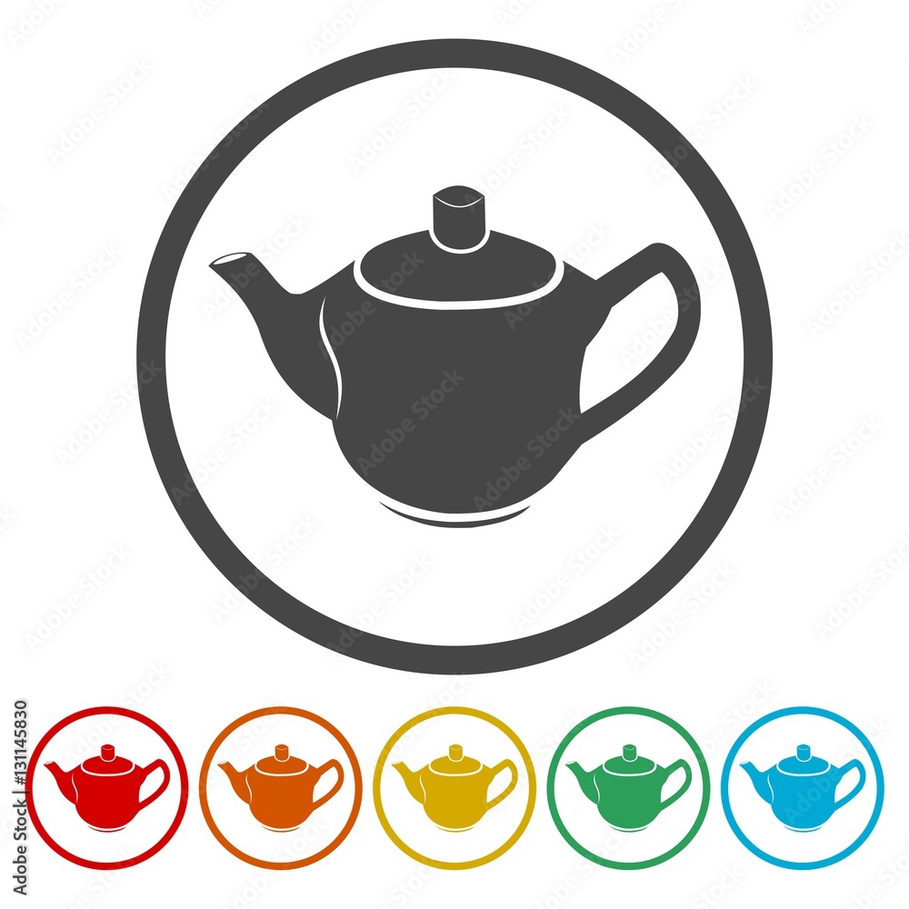 Wall mural Tea - vector icons set 