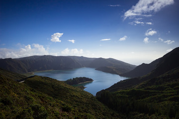 Obraz na płótnie Canvas Lagoa do Fogo, a lake in Sao Miguel, Azores Islands, Portugal