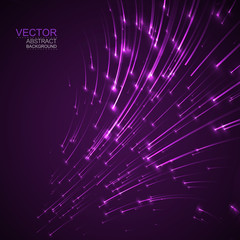 Vector background. Abstract neon glowing shapes. Digital graphic for brochure, website, flyer, print, poster, other design.