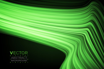 Abstract curve. Smooth silk texture. Vector background.