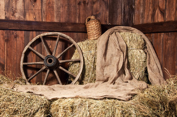 Still in cowboy style on wooden boards.