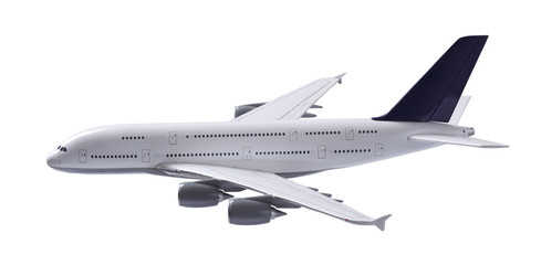 Isolated airplane with clipping path